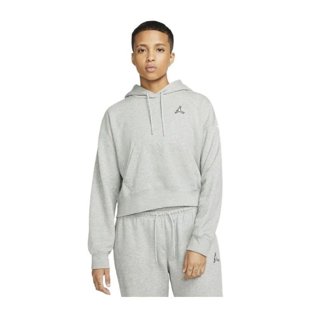 Nike Air Jordan Essentials Fleece Hoodie in Grey Women’s XL